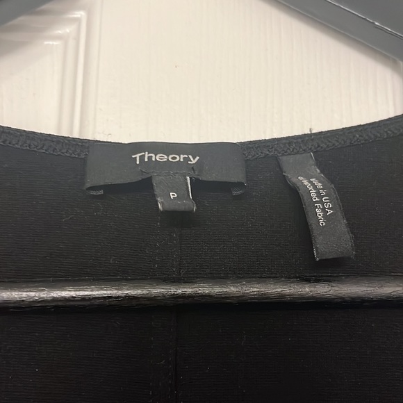 Theory black criss cross shirt - Picture 3 of 3